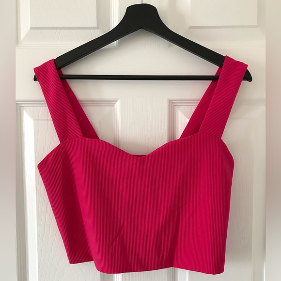 Dynamite Ribbed Bustier Crop Top - Picture 1 of 5